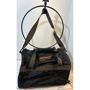 Shakespeare Ugly Stik Fishing Tackle Bag Black Gold Nylon Shoulder Strap Bungee